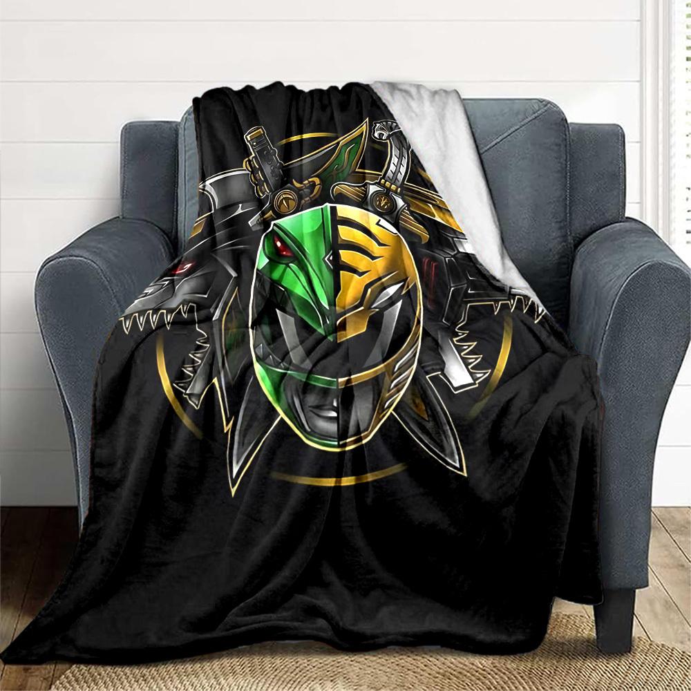 1pc Power Rangers Soft Comfortable Blanket Digital Print, All Season Multipurpose Knit Fabric Bedding, Office, Sofa Home Decor Blanket
