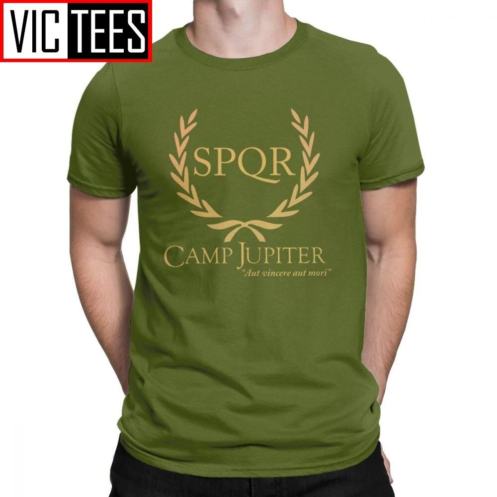 

Men SPQR T Shirt Camp Halfblood Percy Jackson T-Shirts Stylish Crewneck Top Cotton Tee Shirt Plus Size 3XL