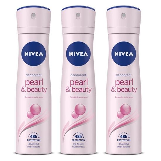 

Дезодорант Nivea Pearl and Beauty для женщин, 150 мл (Упаковка из 3 шт., спрей)