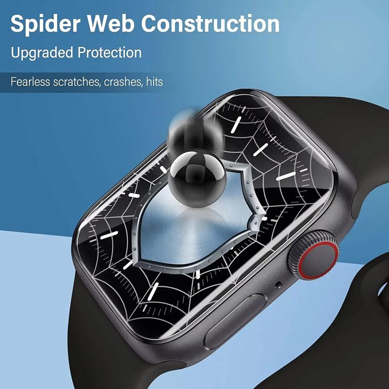 Soft Hydrogel Film For Apple Watch 9 8 7 6 5 4 SE 45mm 44mm 42mm 41mm 40mm 38mm Screen Protector Watch Series Ultra 3 2 1 49MM