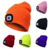 Unisex Winter Wear Led Beanie Hat Knitted Cap Battery Operated Head Light Lamp
