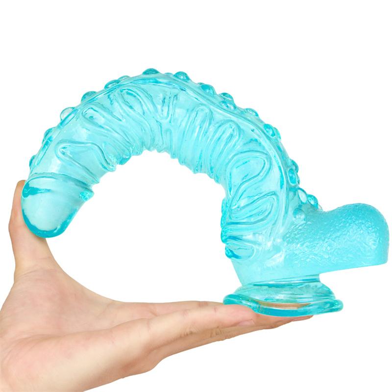 Female Artificial Dildo Crystal Transparent Dildo Adult Masturbator