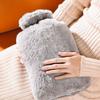 1 Piece of 33.81oz/67.63oz Large Capacity Plush Hot Water Bag: Made of PVC Material, Hand Warmer Very Suitable for Beds