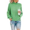 Women's 2026 High Neck Autumn/Winter Chunky Knit Sweater - European & American Style