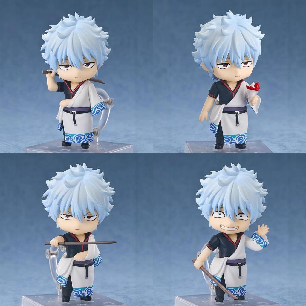 Figura de Arcilla Versión Q de Sakata Gintoki de Gintama 10cm PVC Acción Coleccionable Para Fans de Anime