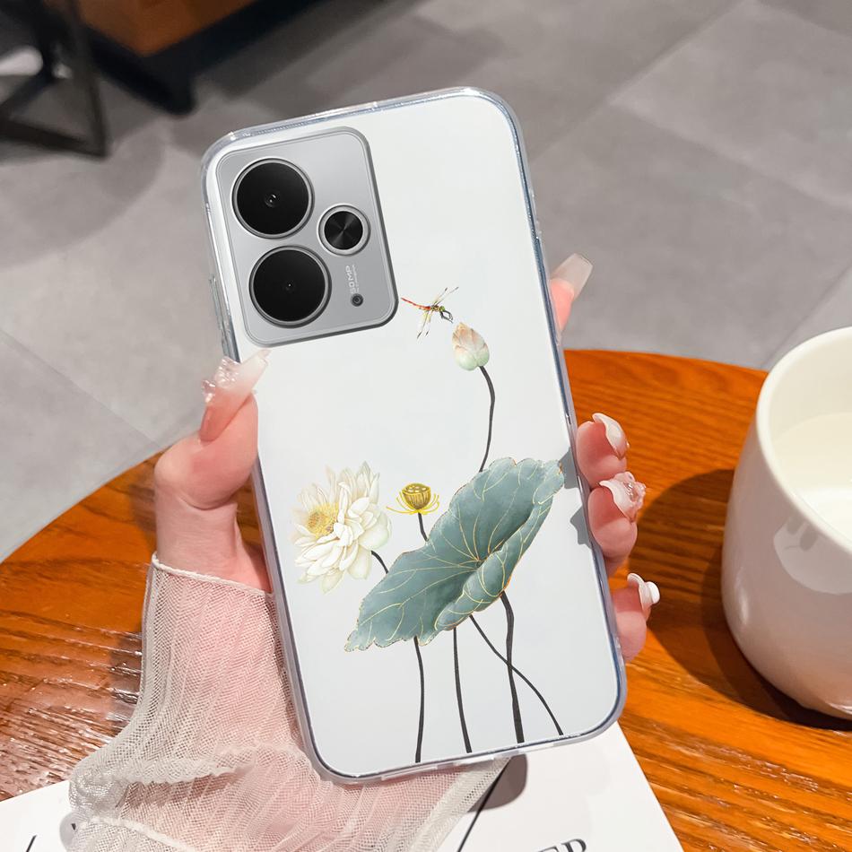 Coque de téléphone pour Realme 14T 5G Coque arrière transparente créative amusante pour Realme14 T Coque légère durable en silicone TPU souple