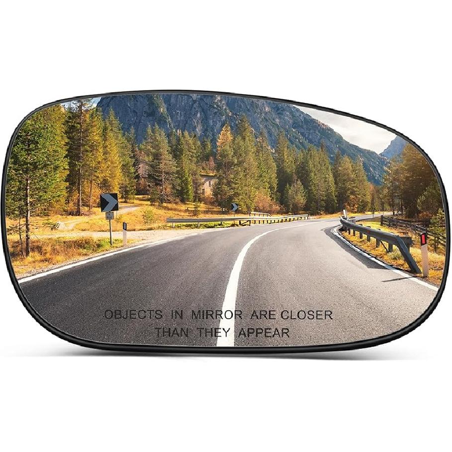 SCITOO Driver Side Mirror Glass For 2003-2007 For Cadillac Escalade, For Chevy Avalanche, Silverado Suburban Tahoe, For GMC Sierra Yukon Left Heat