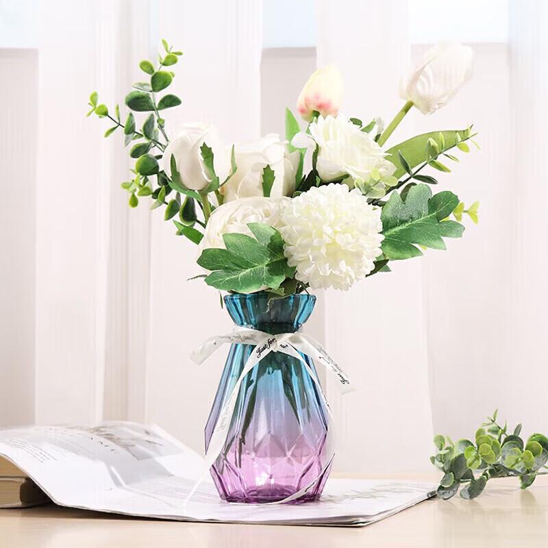 TaTanice Glass Flower Vase