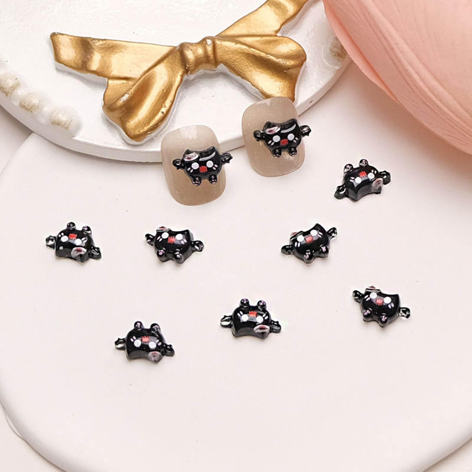 

20Pcs Halloween Nail Art Charms 3D Cute Pumpkin Ghost Cartoon Clown Resin Charms for Nail Designs DIY Craft Decorations One Size