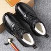 2026 New Men's Winter Warm Leather Boots Genuine Cowhide Wool Lined Non - Slip Ankle Boots for Outdoor Casual Wear Size 38 - 45