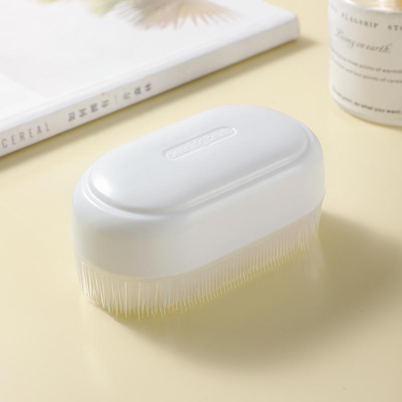 Silicone Soft Bristle Laundry Brush - Gentle on Collars & Underwear, Multi-functional Cleaning Tool