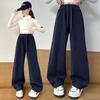 2025 Spring & Autumn Girls' Fashionable Casual Trousers - Long Pants for Medium & Big Kids