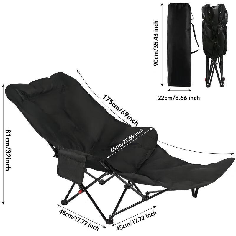 ZISIZ Padded High-Back Folding Moon Chair