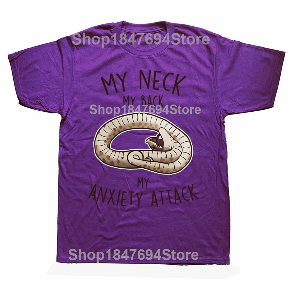 Funny Hognose Snake My Neck My Back 100% Cotton T-shirts Men Women s Fashion Casual Tshirt Loose Oversized Streetwear T Shirt 4XL