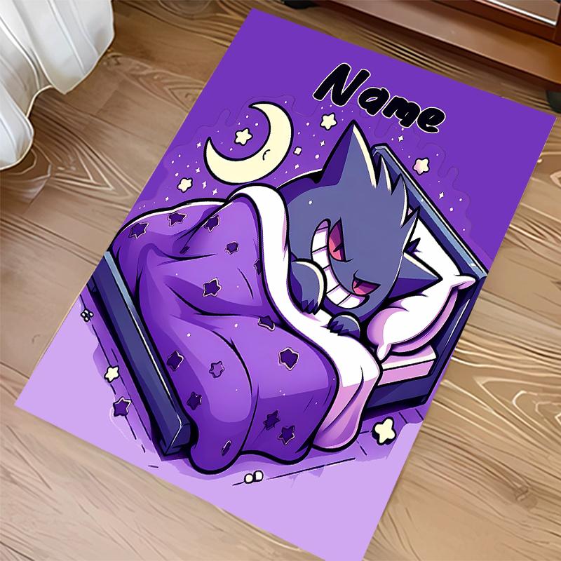 Custom Personalization Pokémon Print Area Rug - Soft, Washable Non-Slip Indoor Mat,Living Room,Home&Office Decorative Rug