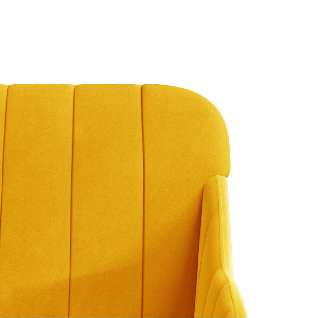 Yellow Armchair 63 x 76 x 80 cm Velvet