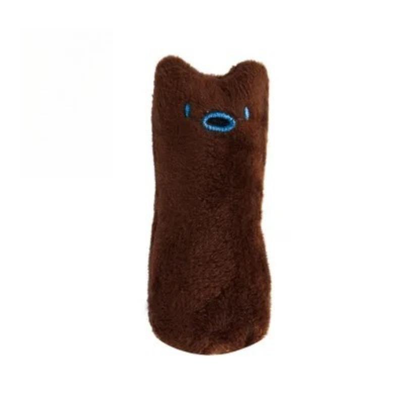 1pc Teeth Grinding Catnip Toys Funny Interactive Plush Cat Toy Pet Kitten Chewing Vocal Toy Claws Thumb Bite Cat Mint for Cats