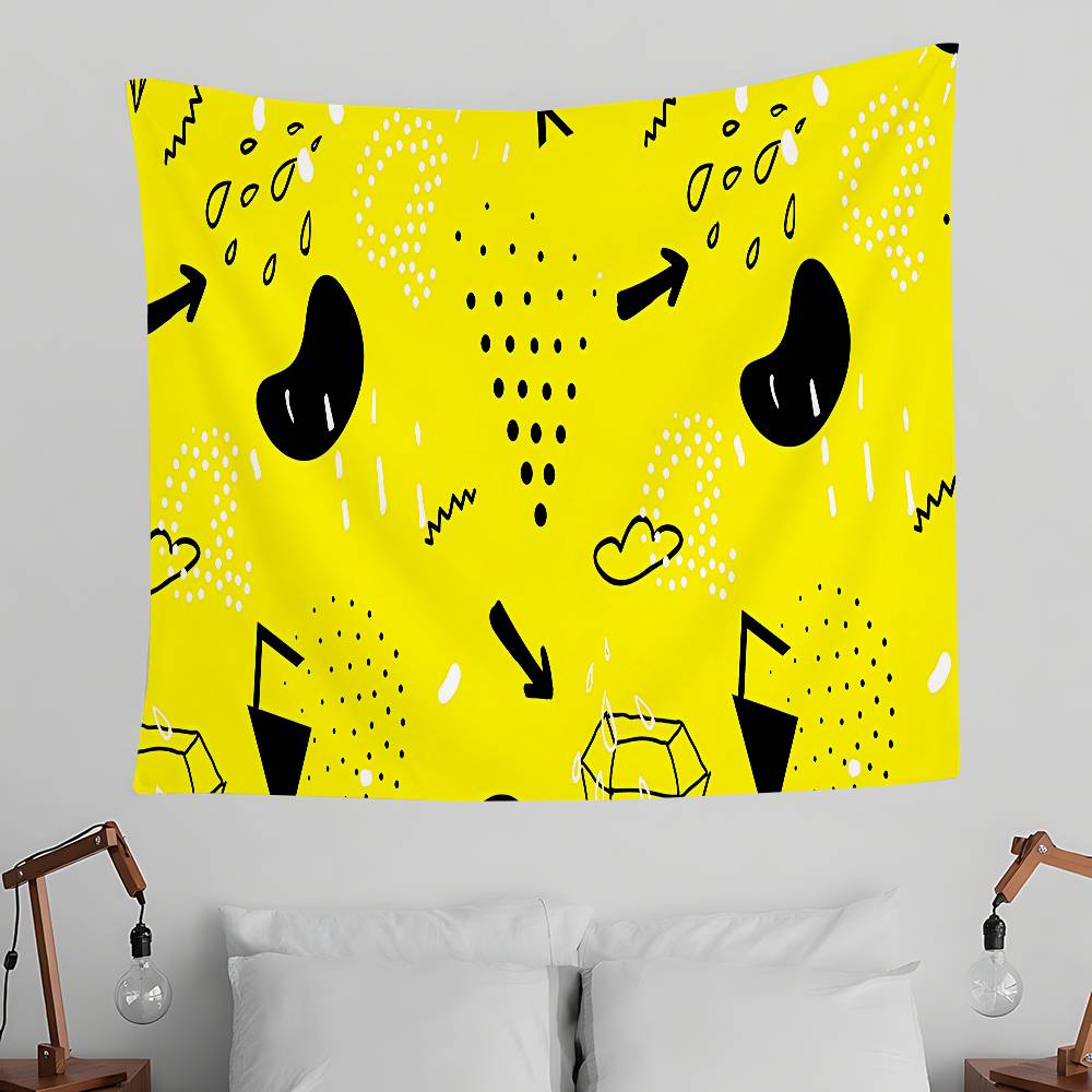 Simply Black And White Tapestry Wall Hanging Tapestry Art Deco Blanket Curtain Hanging At Home Bedroom Living Room Decor