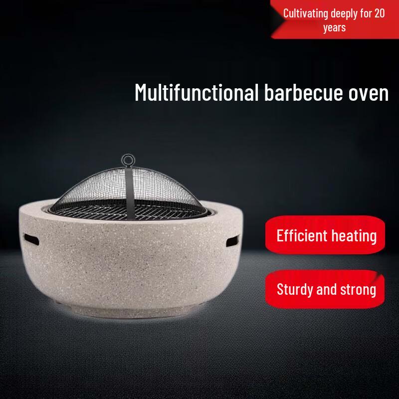 Outdoor Fire Pit Grill & Tea Stove Set