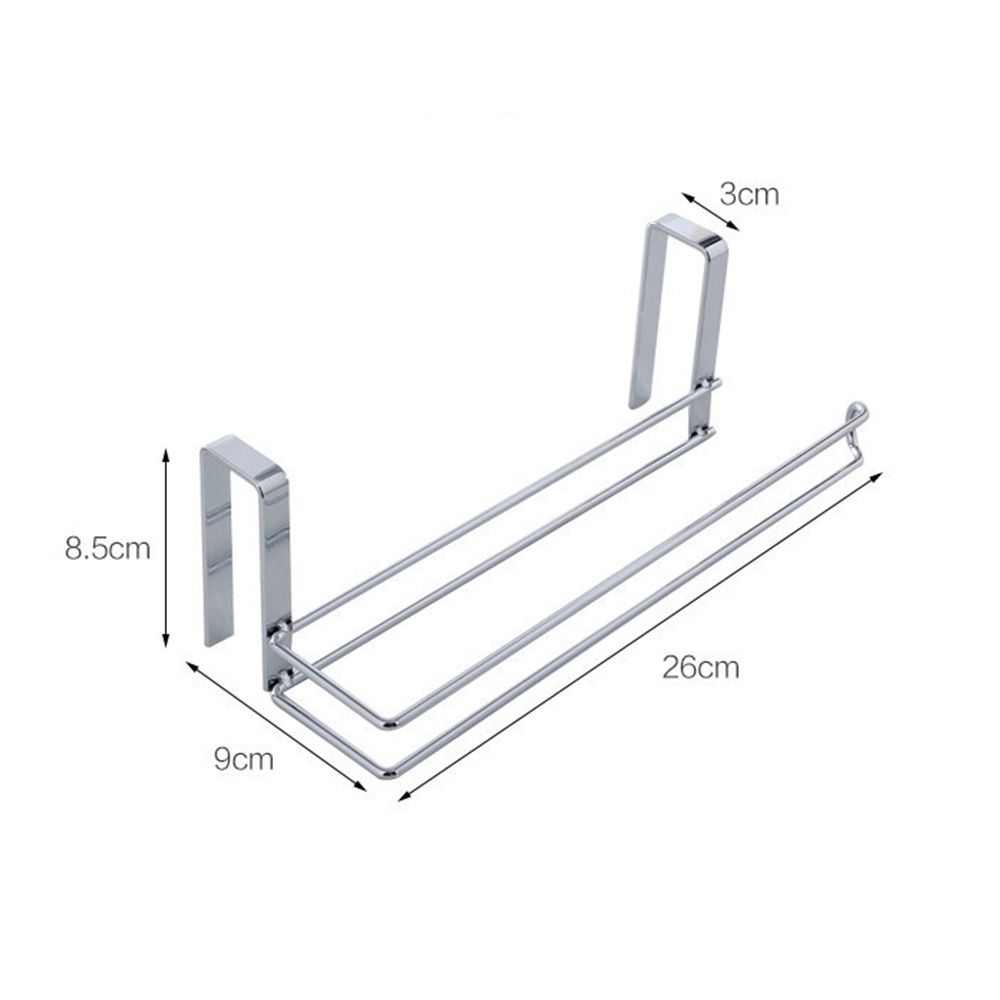 Useful No Punching Toilet Paper Holder Multifunctional Space-saving Towel Hanger Metal Roll Paper Storage Holder for Toilet