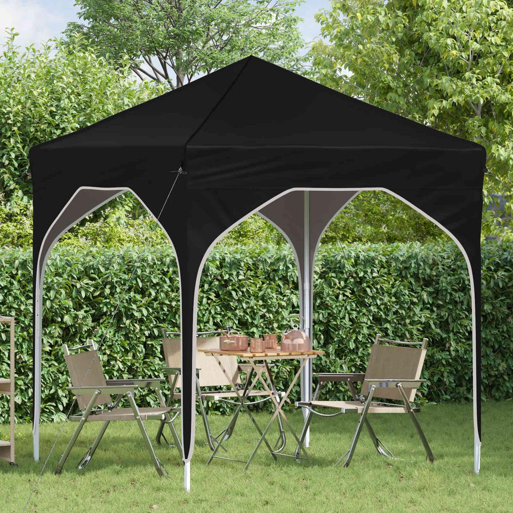 Pop Up Party Tent 194 X 194 X 245 Cm Black