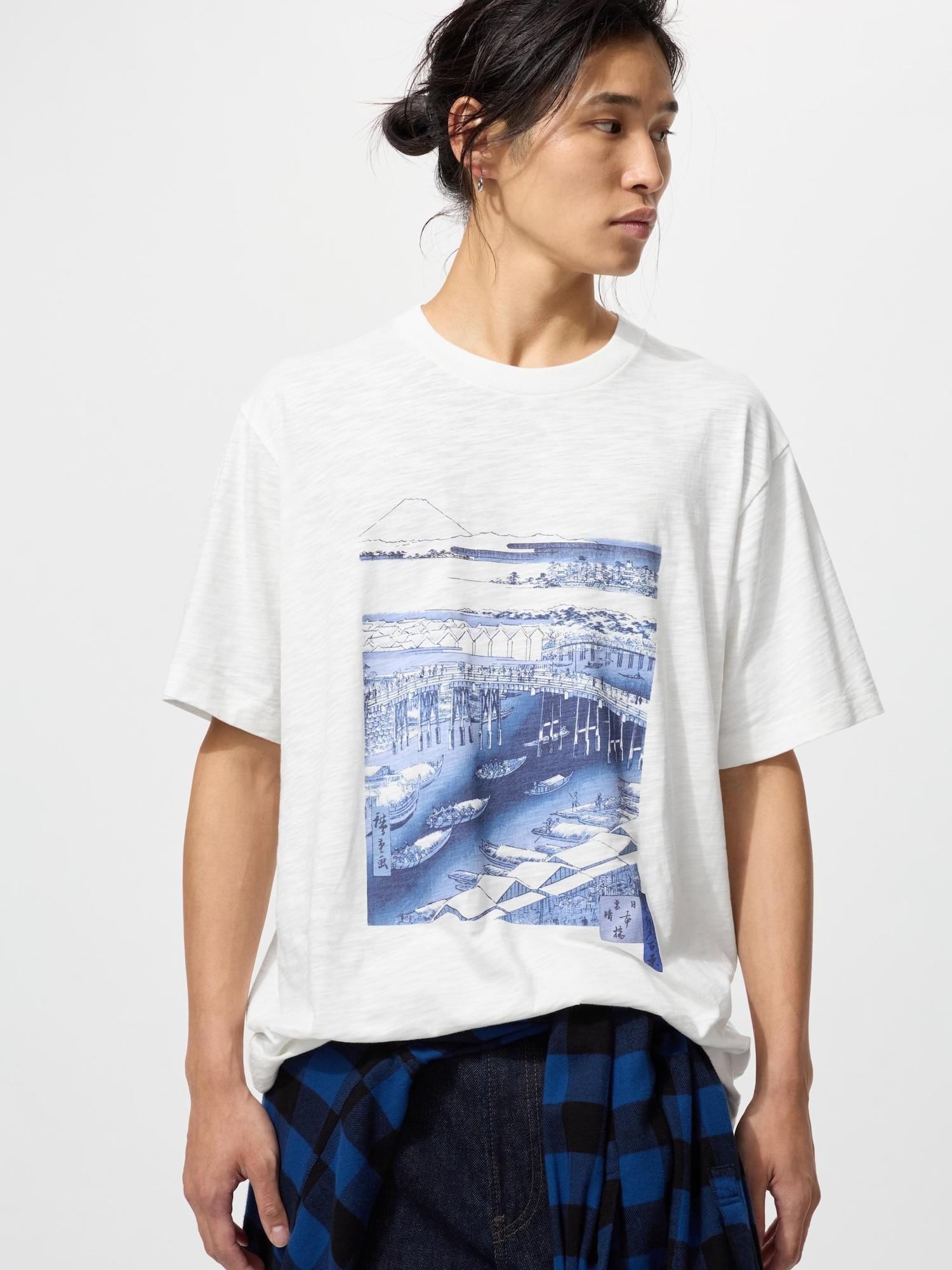 

Uniqlo Japan Ukiyo E bluE Ut 01 OFF WHITE/4XL