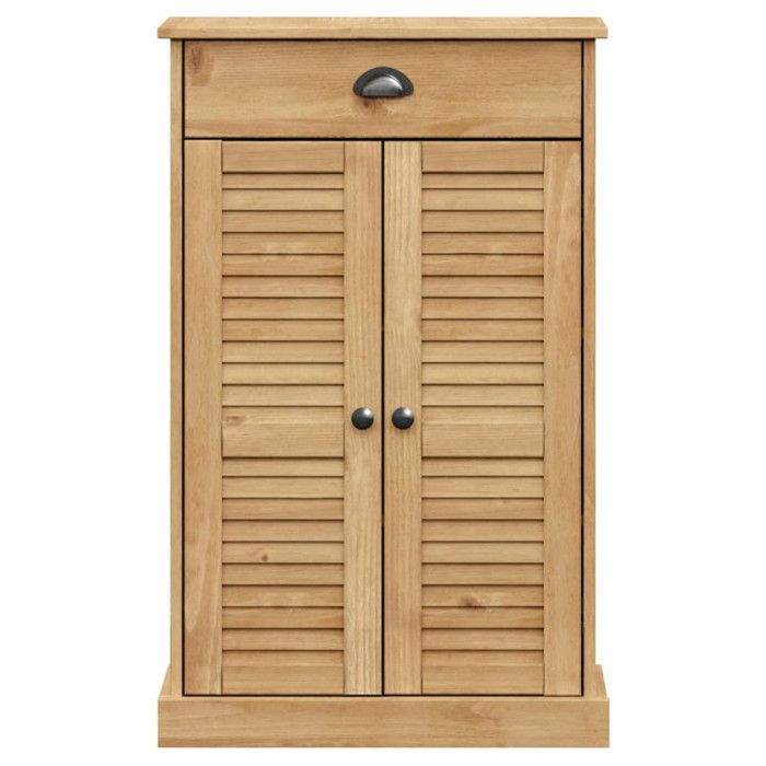 VidaXL Armoire à chaussures VIGO 60x35x96 cm bois massif de pin 353166