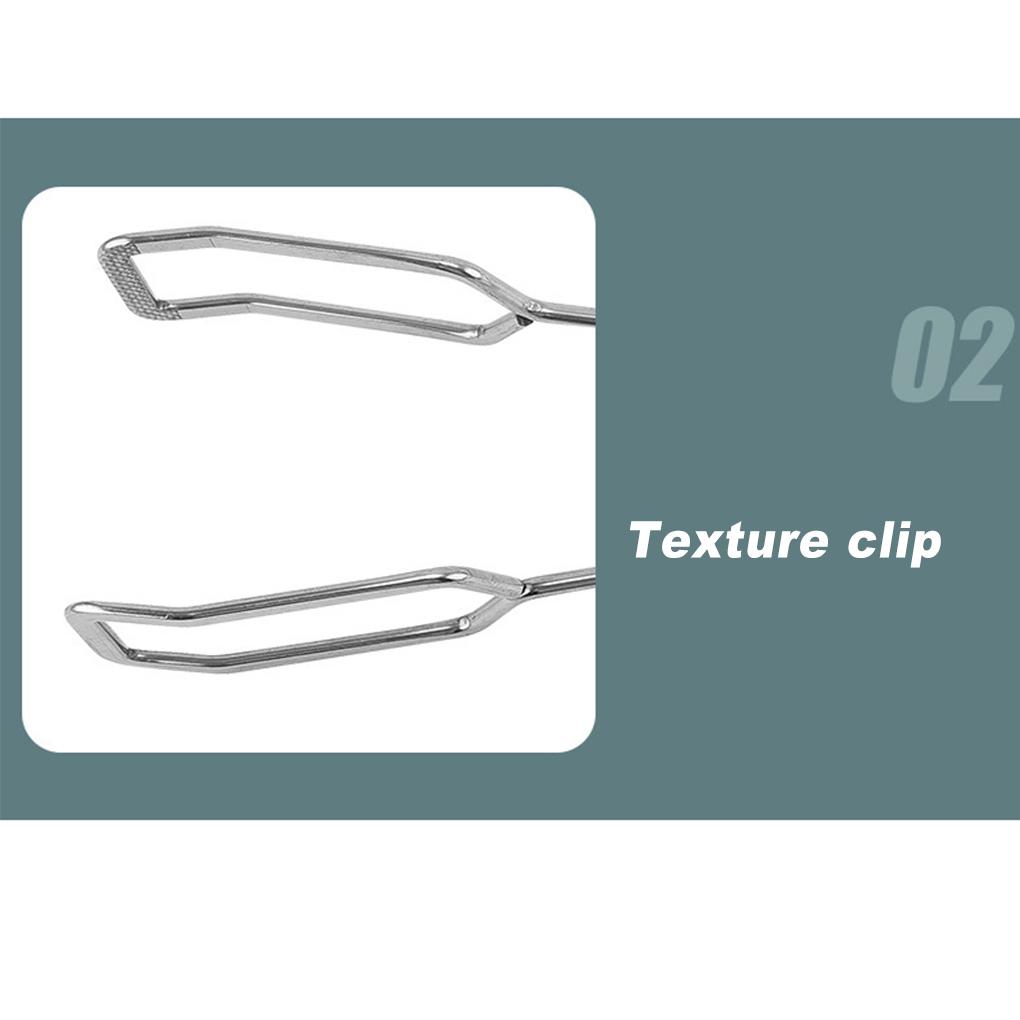 Food Clip Kitchen Tweezer Stainless Steel Long-lasting Multipurpose Non-stick Barbecue Accessories Chief Tongs