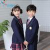 Spring & Autumn British-Style School Uniform Set - Children's Academy Blazer, Class, and Kindergarten Uniform, 4-Piece.
