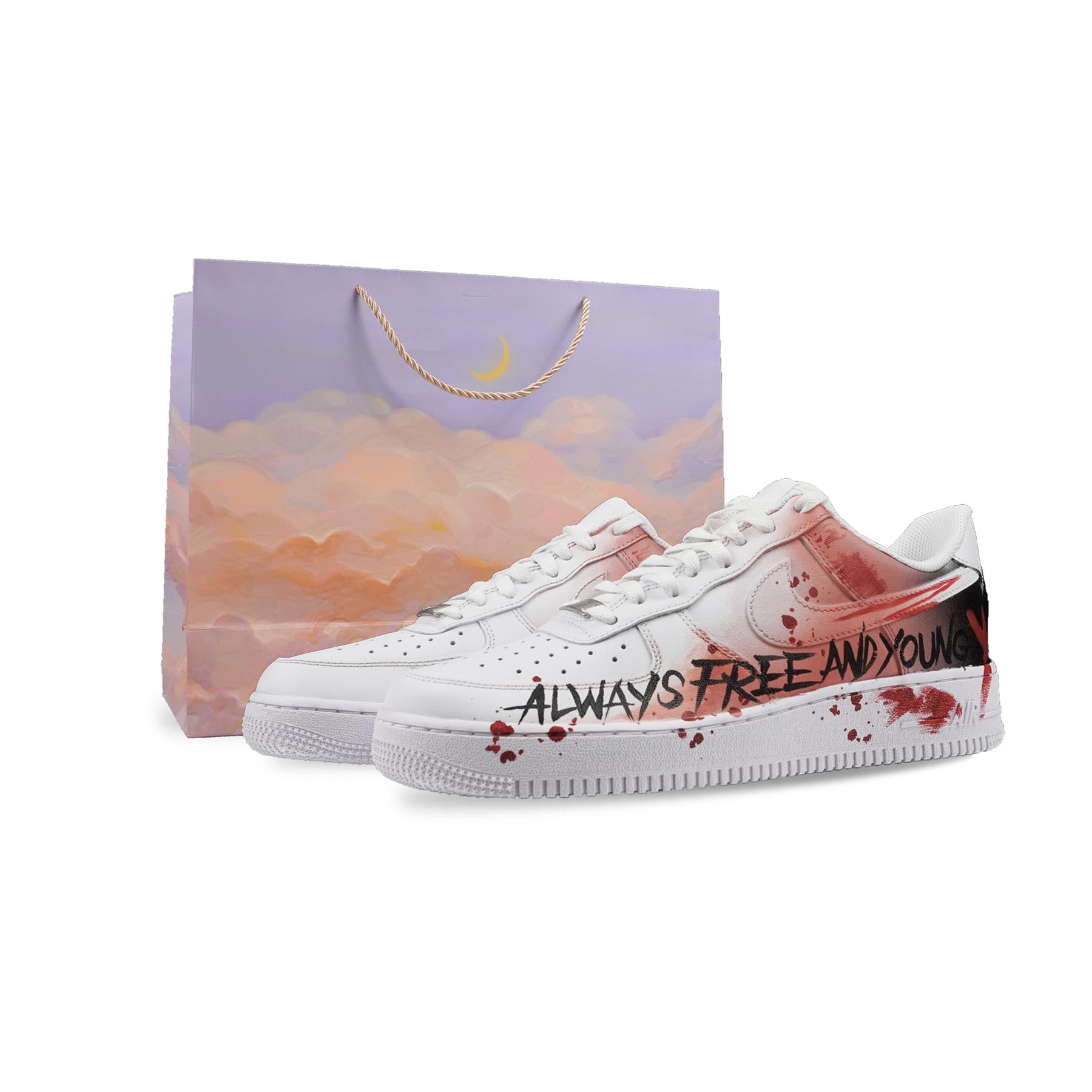 

Nike Air Force 1 Abrasion Resistant Low top Skateboard Shoes Men s White Red CW2288-111(Team41-S-BOX) 38.5