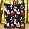 Santa Claus gives out gifts digital-printed polyester Bedroom velvet flannel cover blanket Fleece soft cover blankets for beds