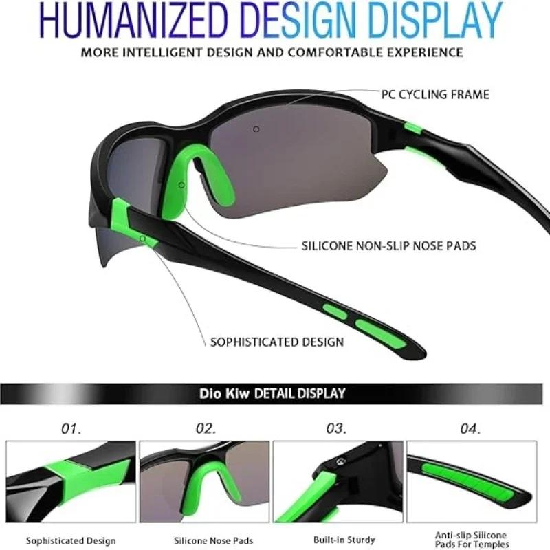 Fashion Sports Polarized Sunglasses for Men Women Cycling Running Fishing Sun Glasses Lightweight Outdoor Goggles
