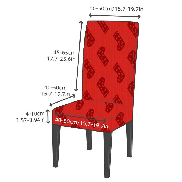 1PC Esszimmerstuhlbezüge Stuhlhussen Elastischer Stretchstoff Armless Abnehmbarer waschbarer Stuhlschutz