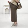 Mizqz Basic H Line Knit Long Skirt