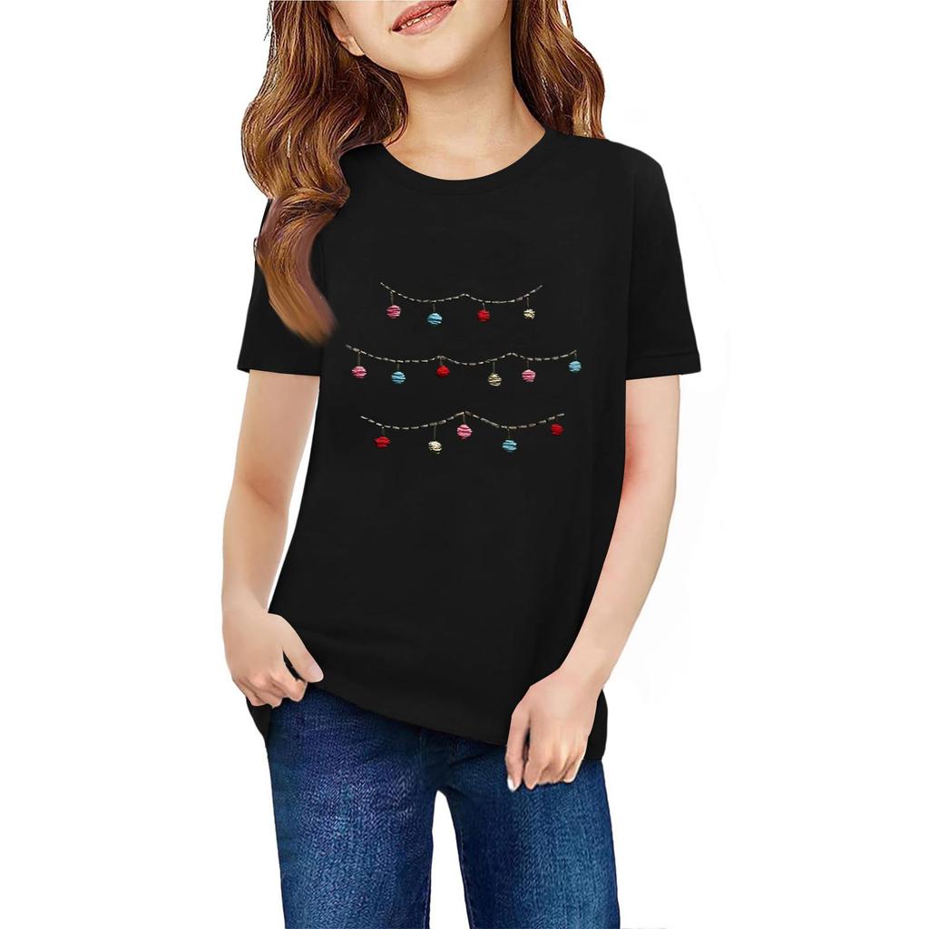 Children's Short Sleeve Neck T-Shirt Animal Print Daily Casual Top