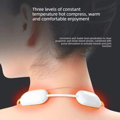 Smart Cervical Massager System - 5 Frequency Modes with Ergonomic Wrap Design for Office & Travel
