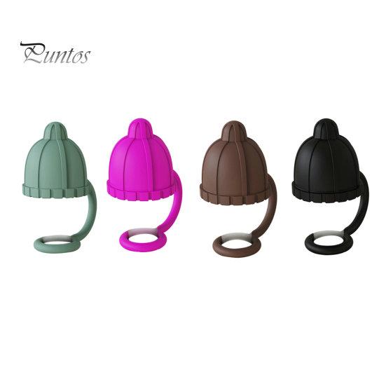 4Pcs Straw Cover Cute Hat Silicone Straw Toppers Dustproof Splashproof Straw Lid Water Bottle Accessory