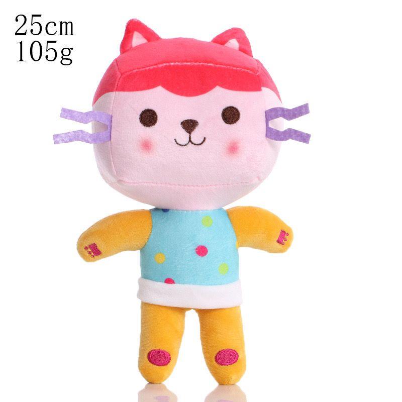 Cute Gabby's Dollhouse Plush Pandy Paws MerCat Cakey Cat Kitty Fairy DJ Catnip Baby Box Cat Soft Stuffed Cartoon Cat Toys for Kids Fans Birthday Gift