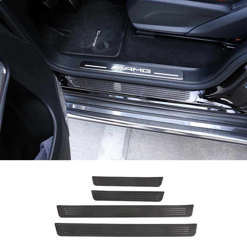 For Mercedes-Benz G-Class 2019-2020 Interior Exterior Decoration Accessories W463 G350 G500 Real Carbon Fiber Protection Sticker