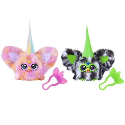 Hasbro Furby Fur Bullets Fierce & Fabulous Meimey & Greeny Meanie Pacote de 2 Brinquedo de Pelúcia Eletrônico Mais de 45 Sons Brinquedo de Pelúcia Elétrico para Meninos e Meninas