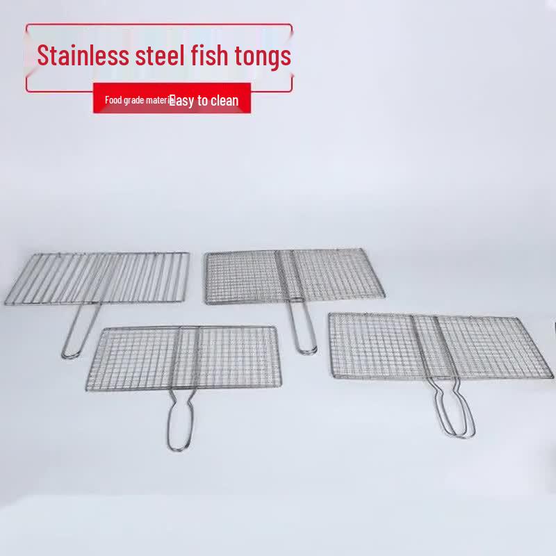 Stainless Steel BBQ Grilling Net and Clip