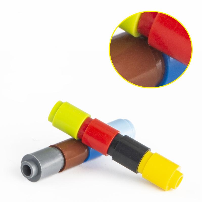 50pcs Bulk Small Particle 3062 MOC Building Block 1x1 Brick Cylindrical Accessories Building Blocks Castle Toys