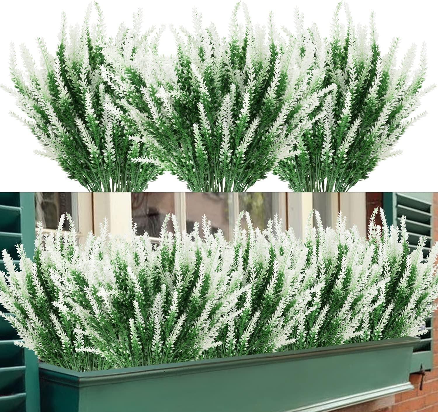 

12 шт. Искусственные Растения Пластиковые Листья Папоротника Персидского Цветы Дом Свадьба Улица Вечеринка Балкон Декор Цветочная Композиция Сделай Сам One Size белый