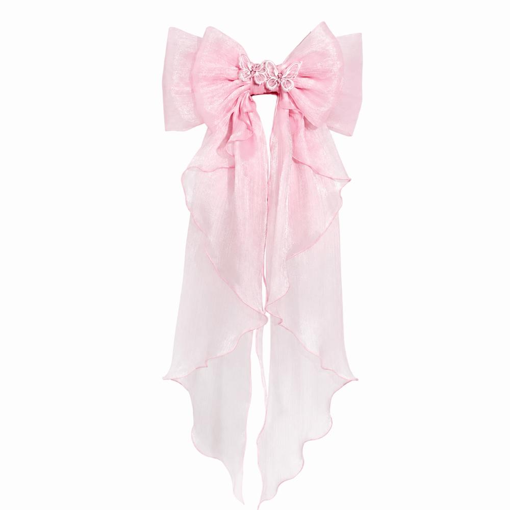 Multicolor Trailing Bowknot Safety Pin with Pin Double Layer Bowknot Wedding Dresses