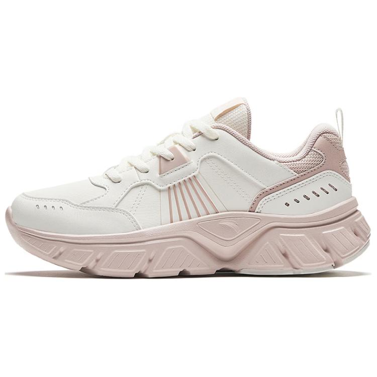 Anta Casual Versatile Comfortable Shock Absorbing Non-Slip Low-Top Running Shoes Women sneaker White Gray 922345571-7