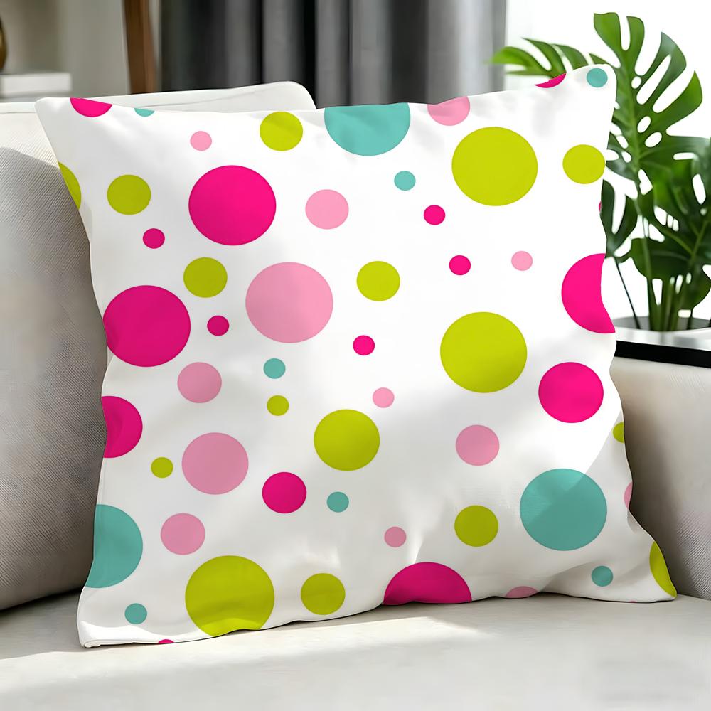 Art ppolka dot Cushion Cover Cushion Cover Set Pcs x x x Pillowcase Decorative Sofa Home Decor