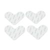 4 Pack Double Sided Carpet Tape Reusable Washable Heart Shape Slip Resistant Ultra Thin Area Rug