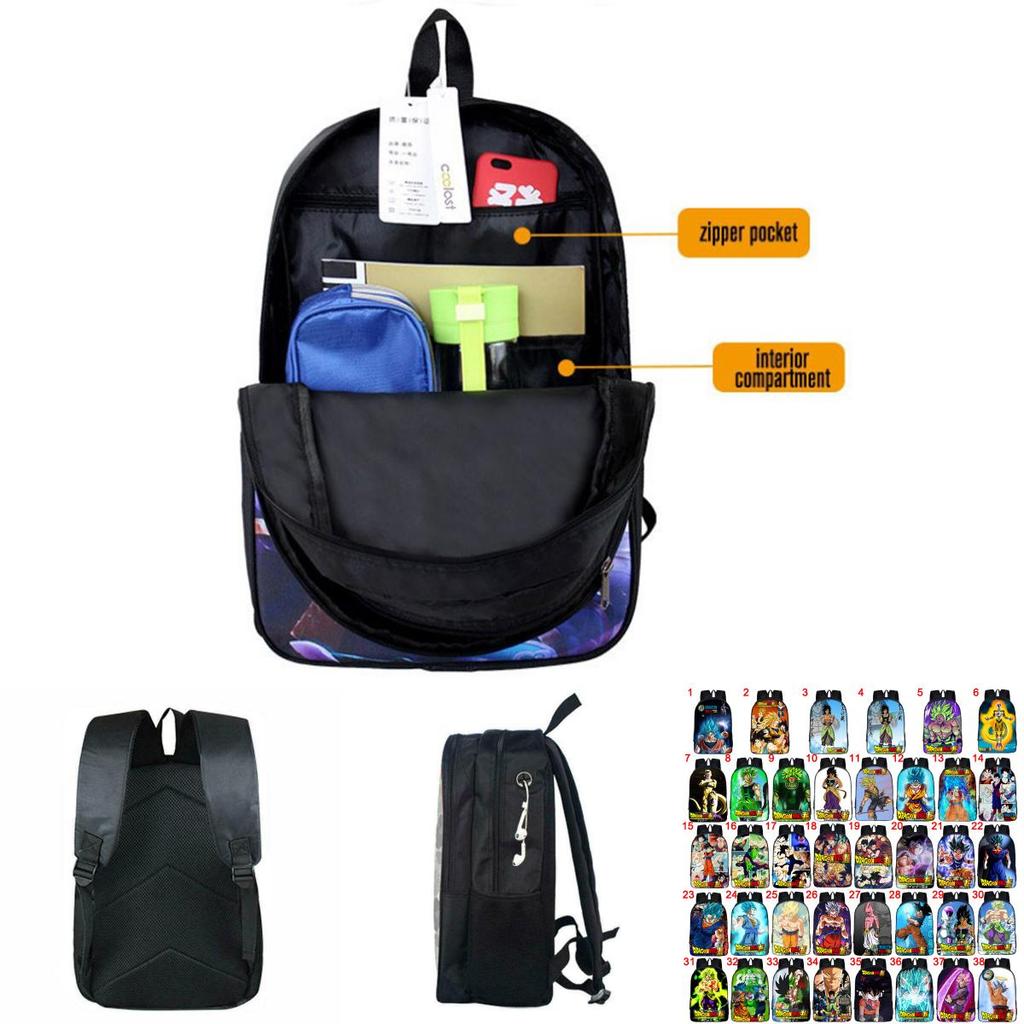 And Stylish Dragon Ball Z Super Saiyan Vegeta Backpack For School And Travel**