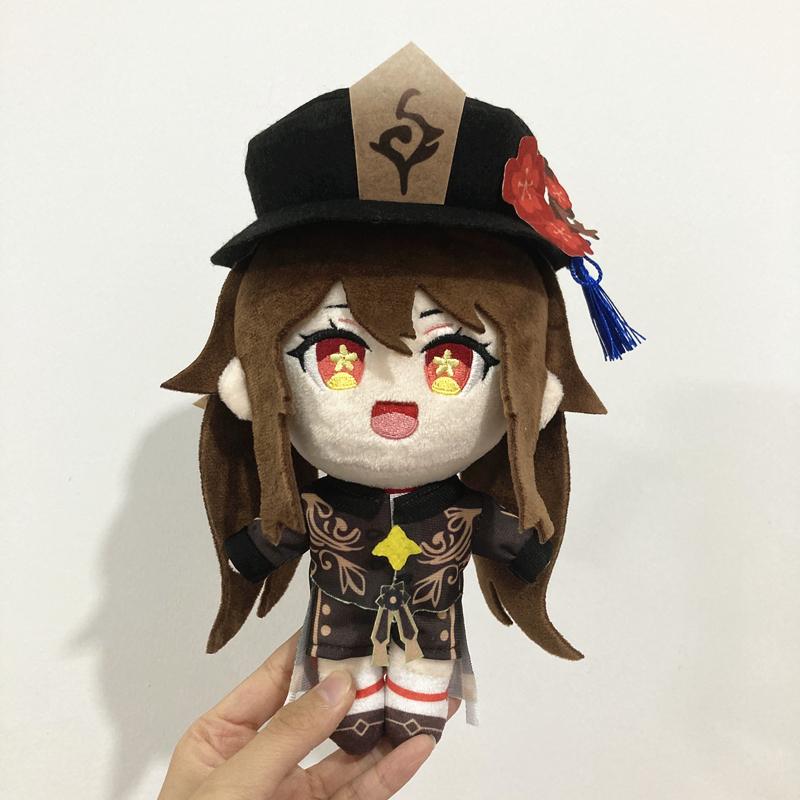 20cm Genshin Impact Hu Tao Plüschtier Kissen Cosplay Cartoon Requisiten Zubehör Erwachsene Kinder Weihnachtsgeschenke