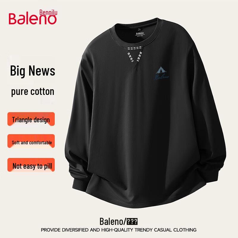 Baleno Men s Pure Cotton Graphic Crewneck Sweatshirt L